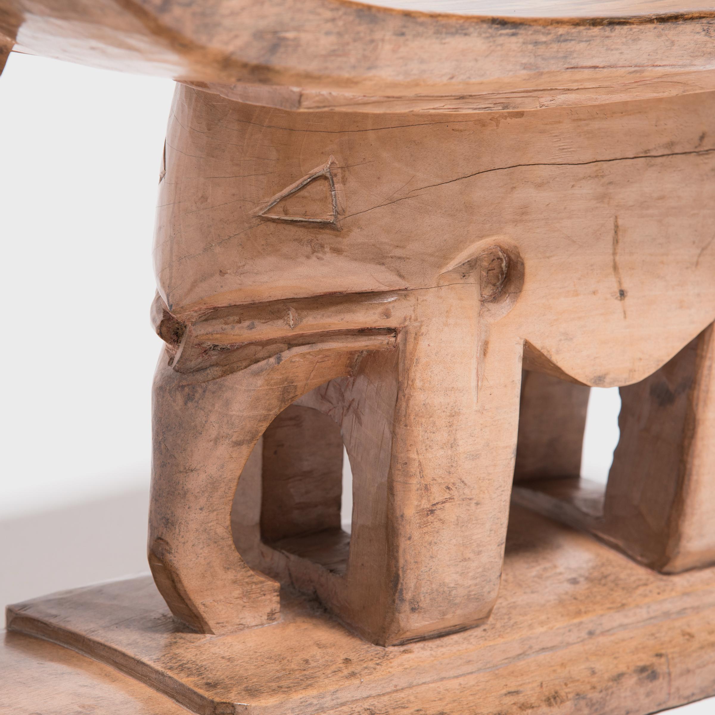 Ashanti Elephant Stool In Good Condition In Chicago, IL