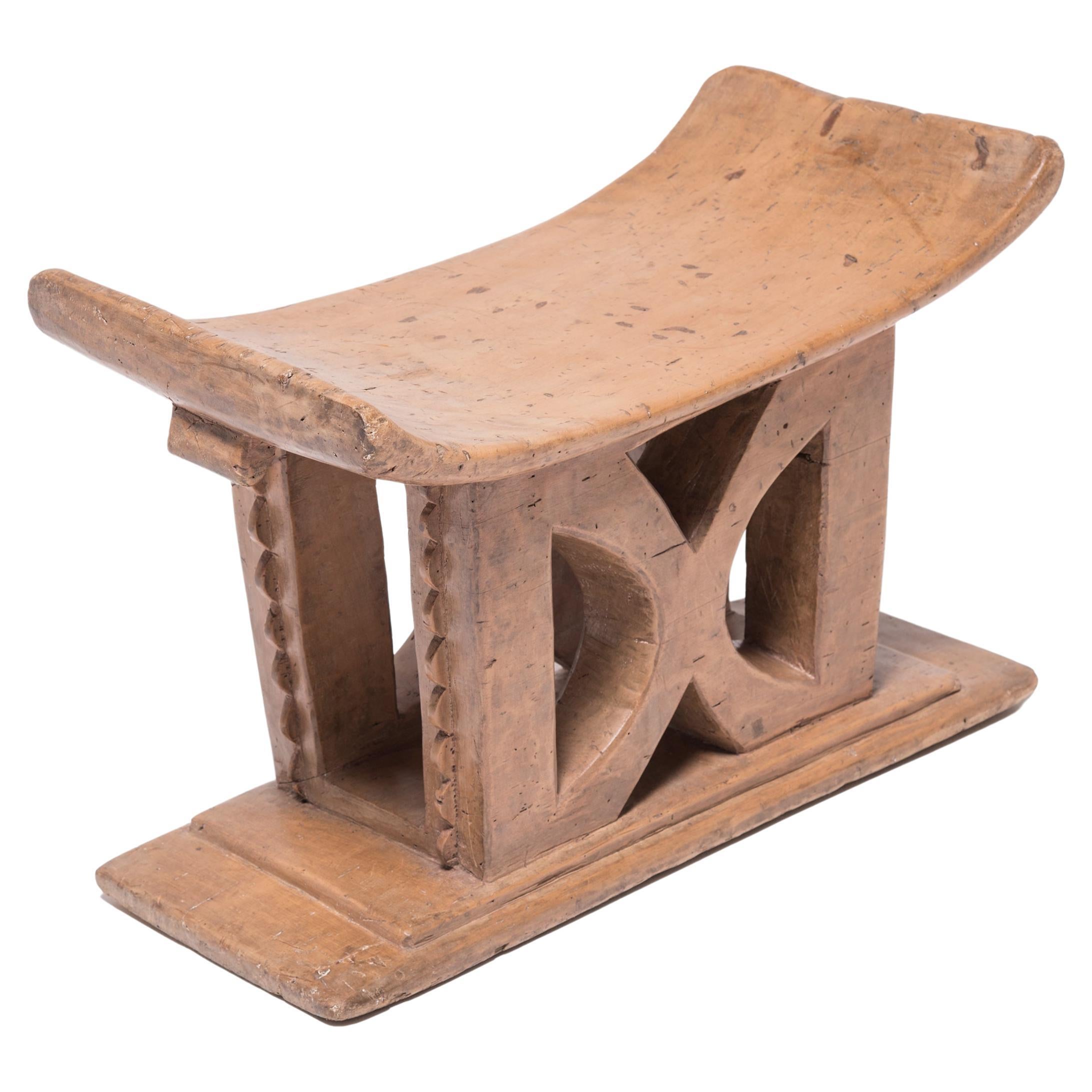 Ghanaian Ashanti Fawohodie Stool For Sale