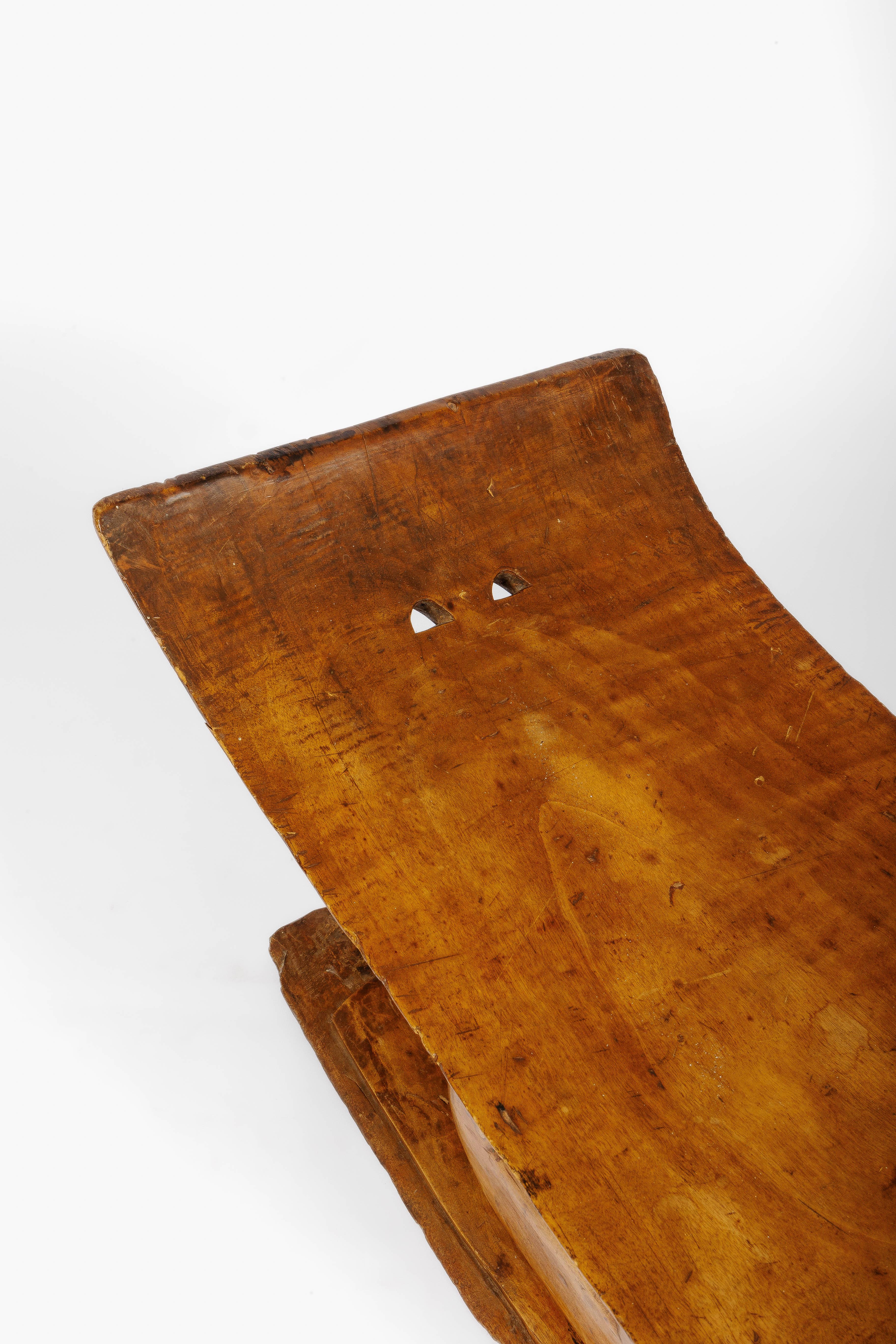 Ashanti figural footstool or headstand, handcarved Ghana West-Africa 5