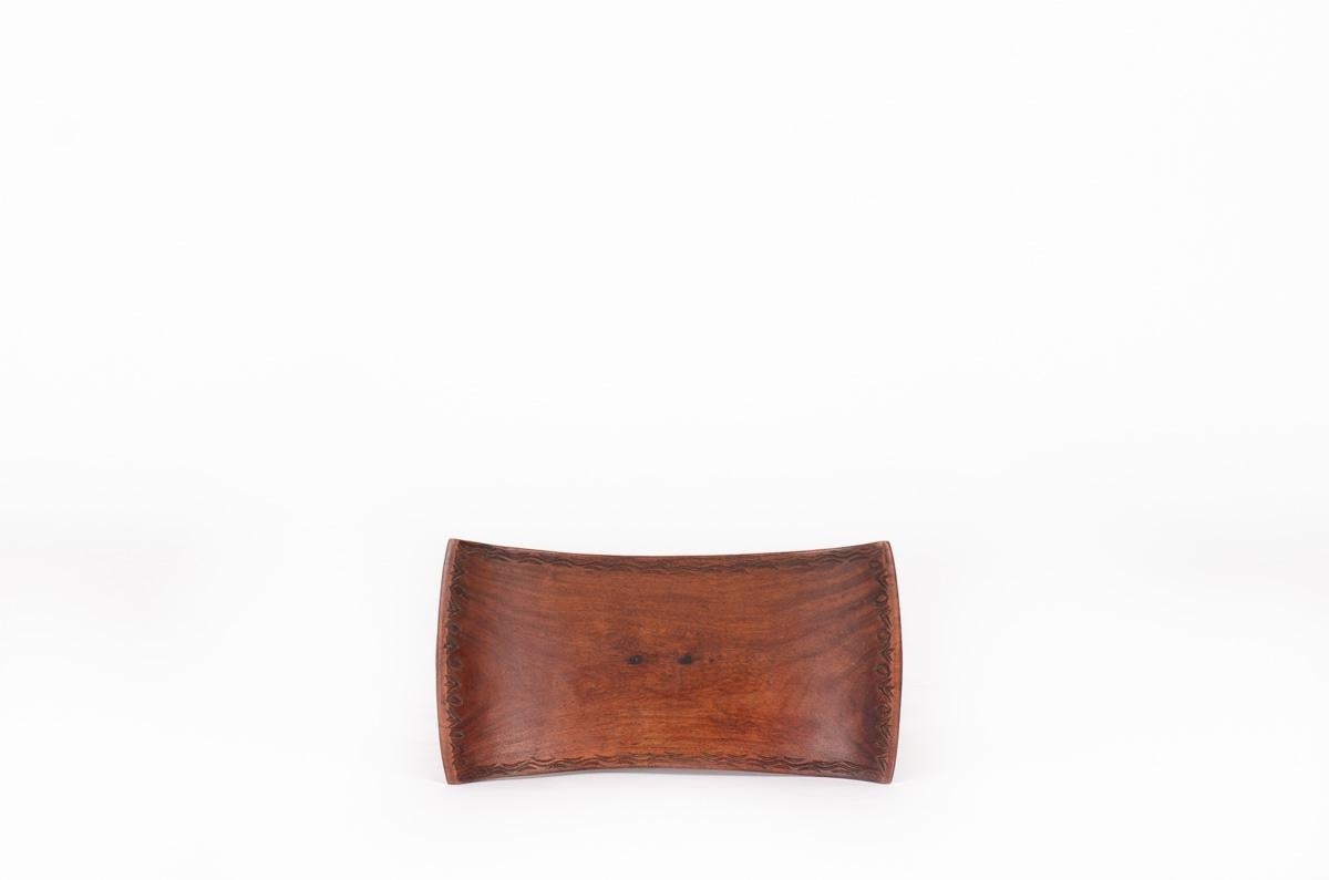 Taburete Ashanti de madera, diseño africano, 1950 en Bueno estado para la venta en JASSANS-RIOTTIER, FR