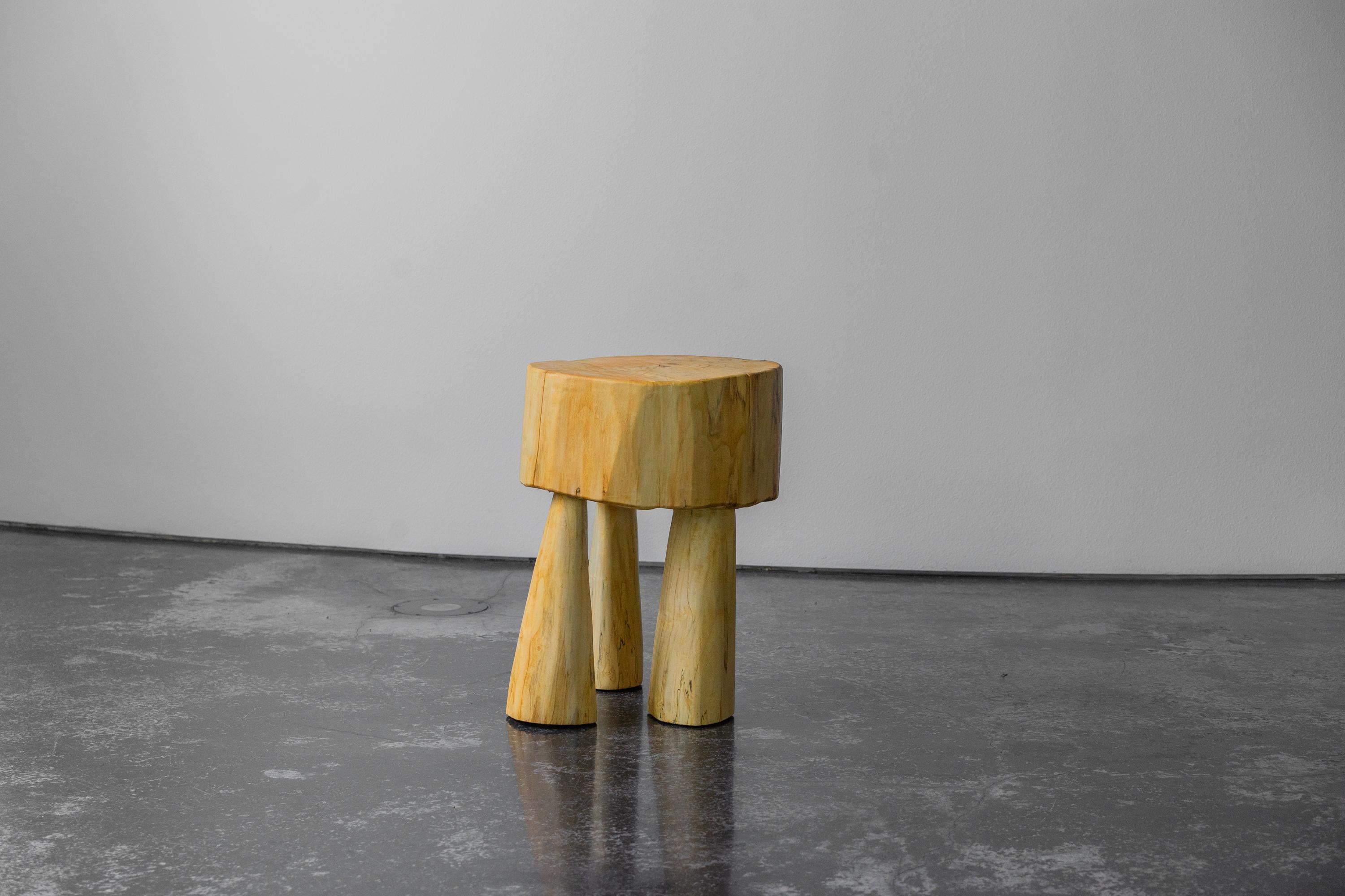 Gela stool sculpted by Vince Skelly
Dimensions: H 50 x W 36 cm
Materials: Wood

All of his works are hand-sculpted by Vince Skelly from a single block, thus the item will be slightly different from the one in pictures.

Vince Skelly is attracted to