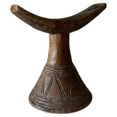 Vintage Ashanti tribal headrest
