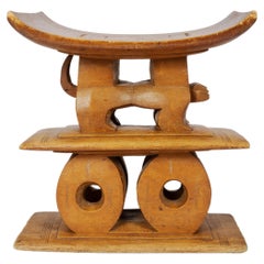 Tabouret en bois Ashanti Afrique de l'Ouest, Ghana