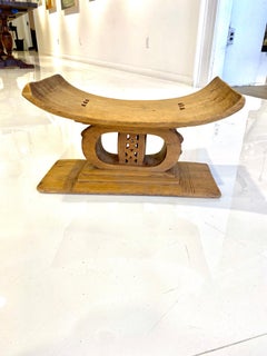 Ashanti Wooden Stool West Africa, Ghana