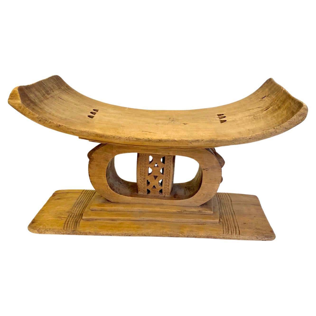 Authentic African Stool Ashanti Wooden Stool West Africa, Ghana For Sale at 1stDibs | local ...