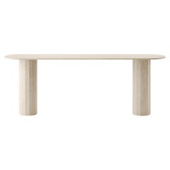 Ashby Console Handcrafted in Travertine by Lemon