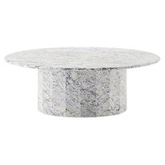 Ashby Round Coffee Table Handcrafted in River Bed Granite 110cm/43"Diam