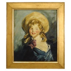 Young Girl Portrait im Ashcan-Stil