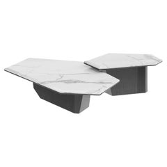 Set di 2 tavolini Asheiti