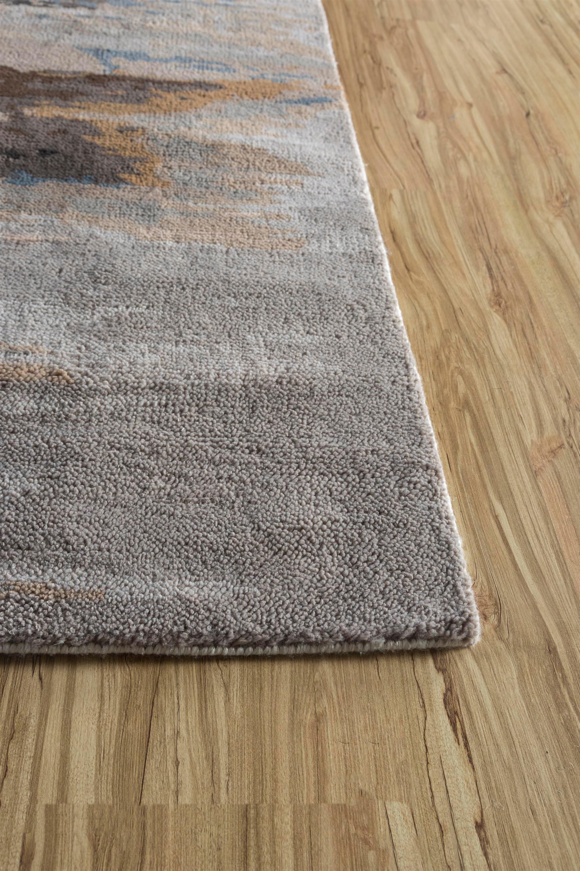 Modern Ashen Mirage Ashwood & Liquorice 150x240 cm Hand Knotted Rug For Sale