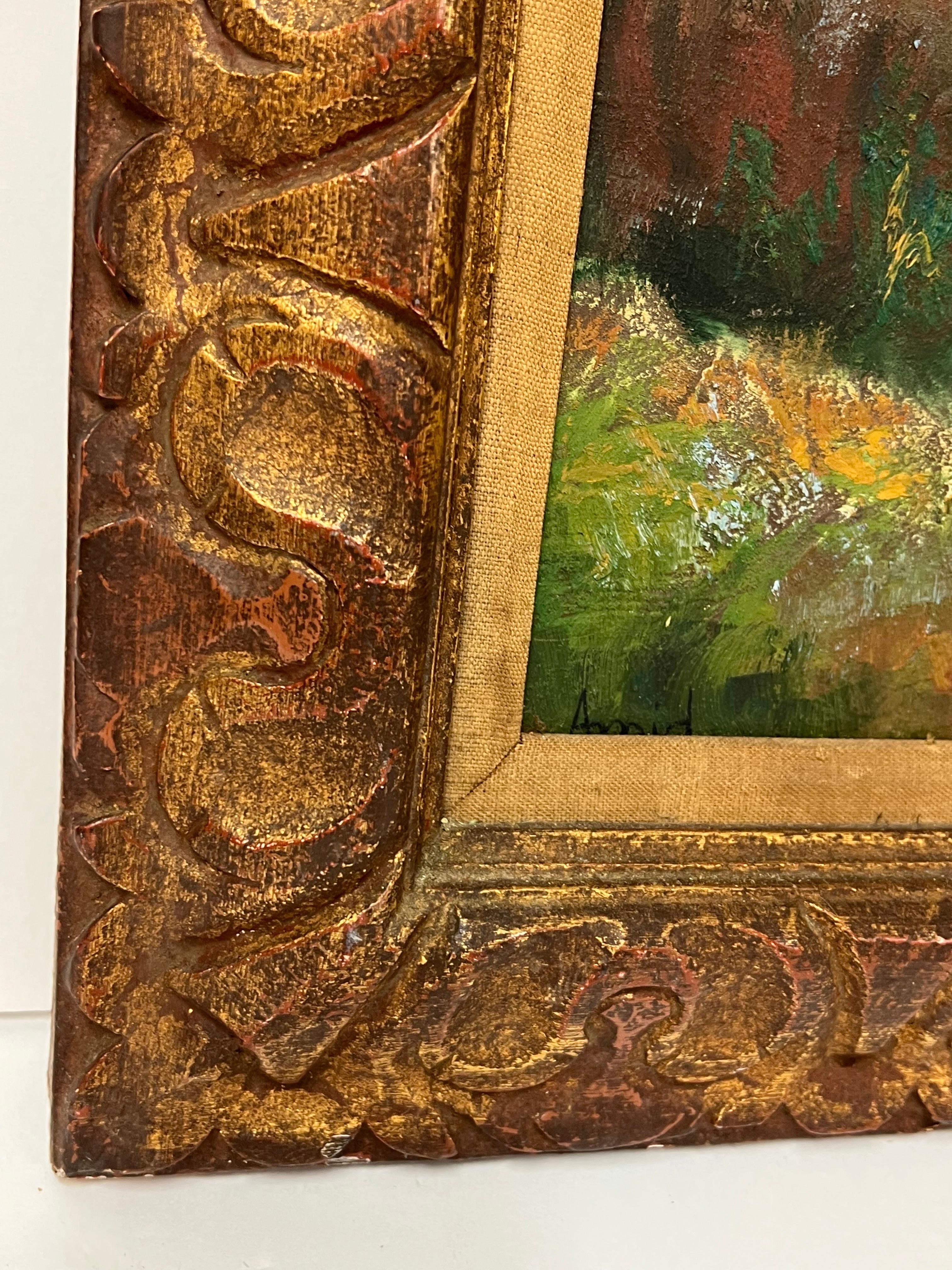 Asher Amid Impasto Öl auf Karton im Angebot 9