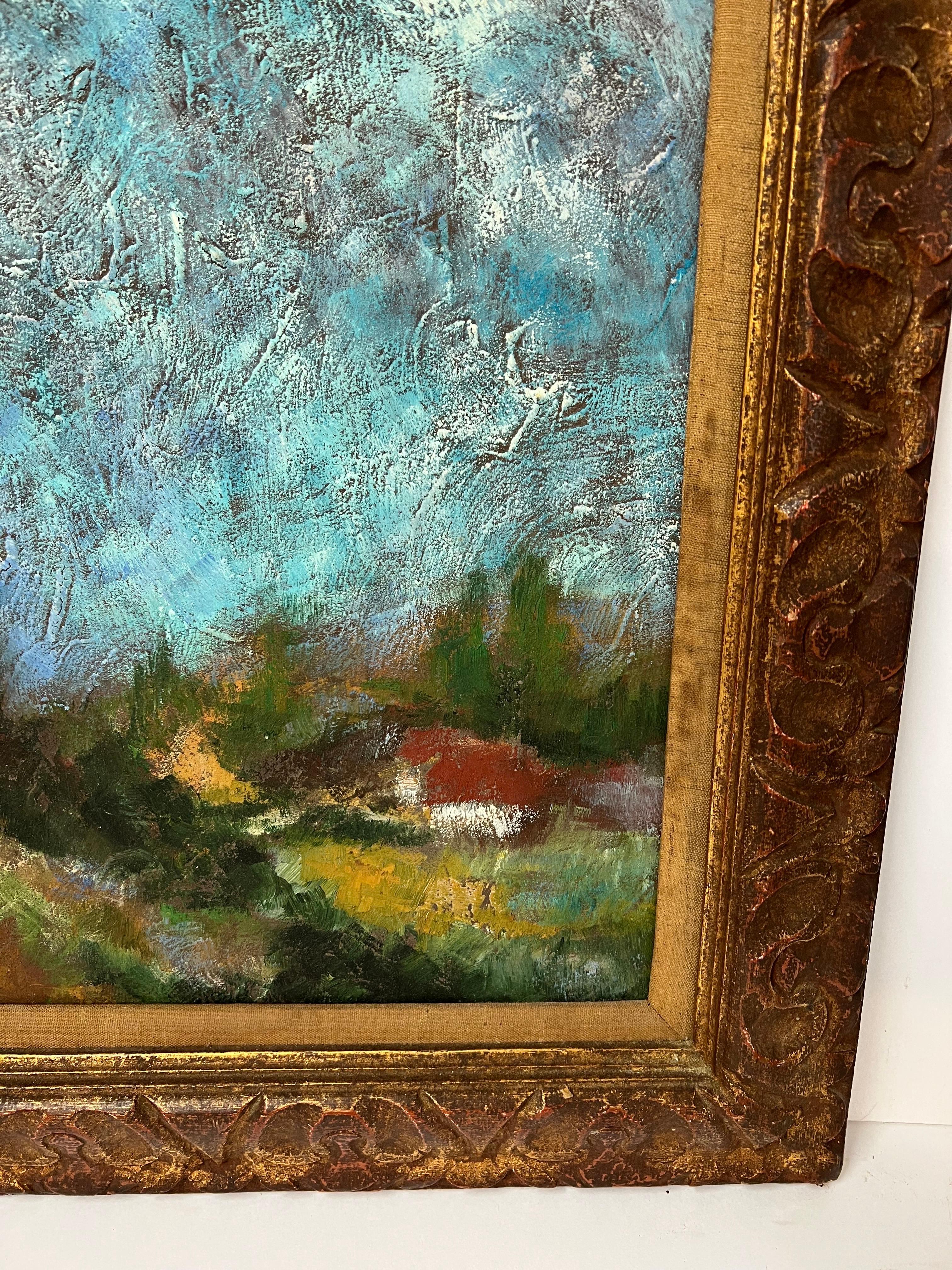 Asher Amid Impasto Öl auf Karton im Angebot 11
