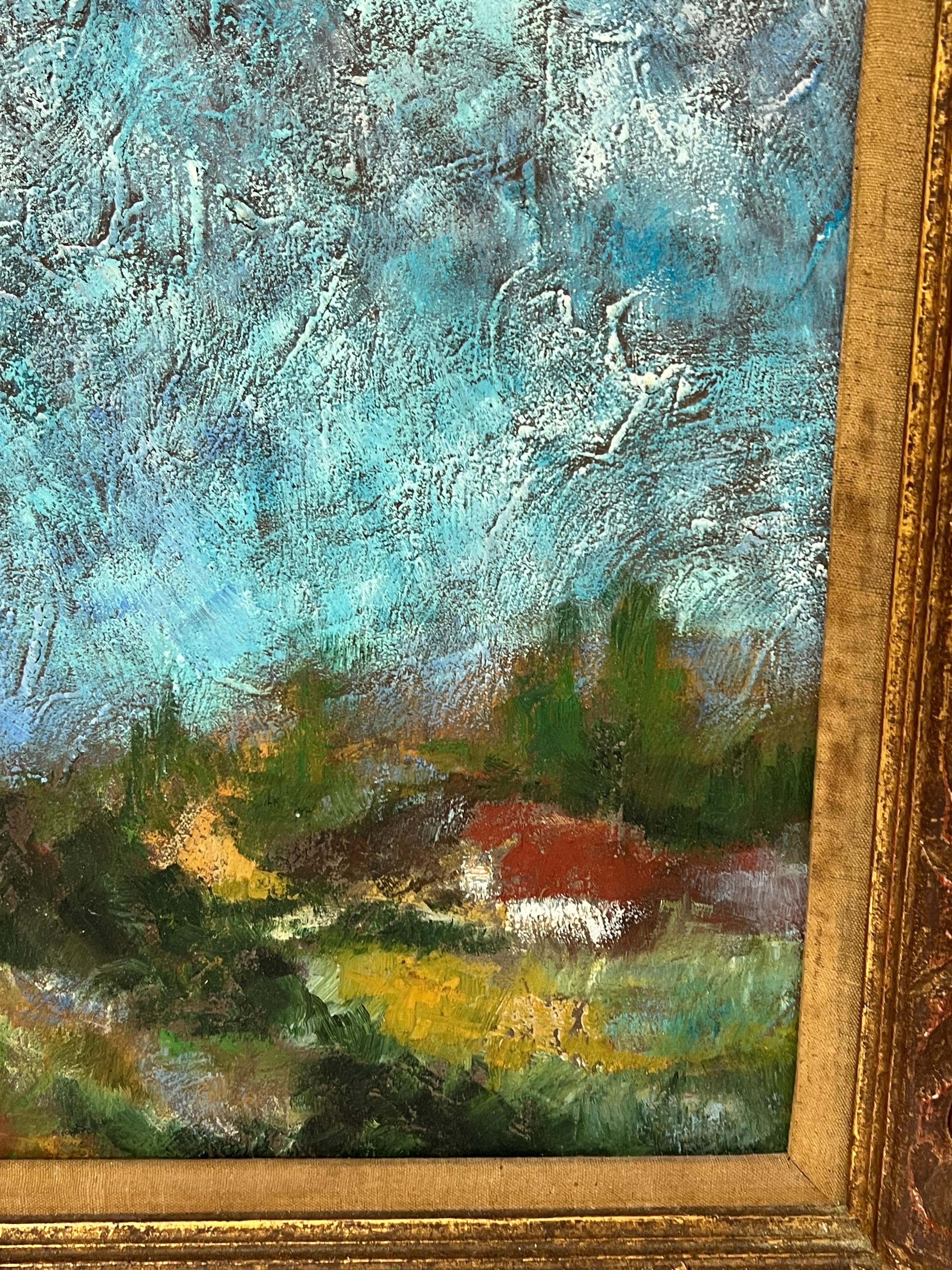 Asher Amid Impasto Öl auf Karton im Angebot 12