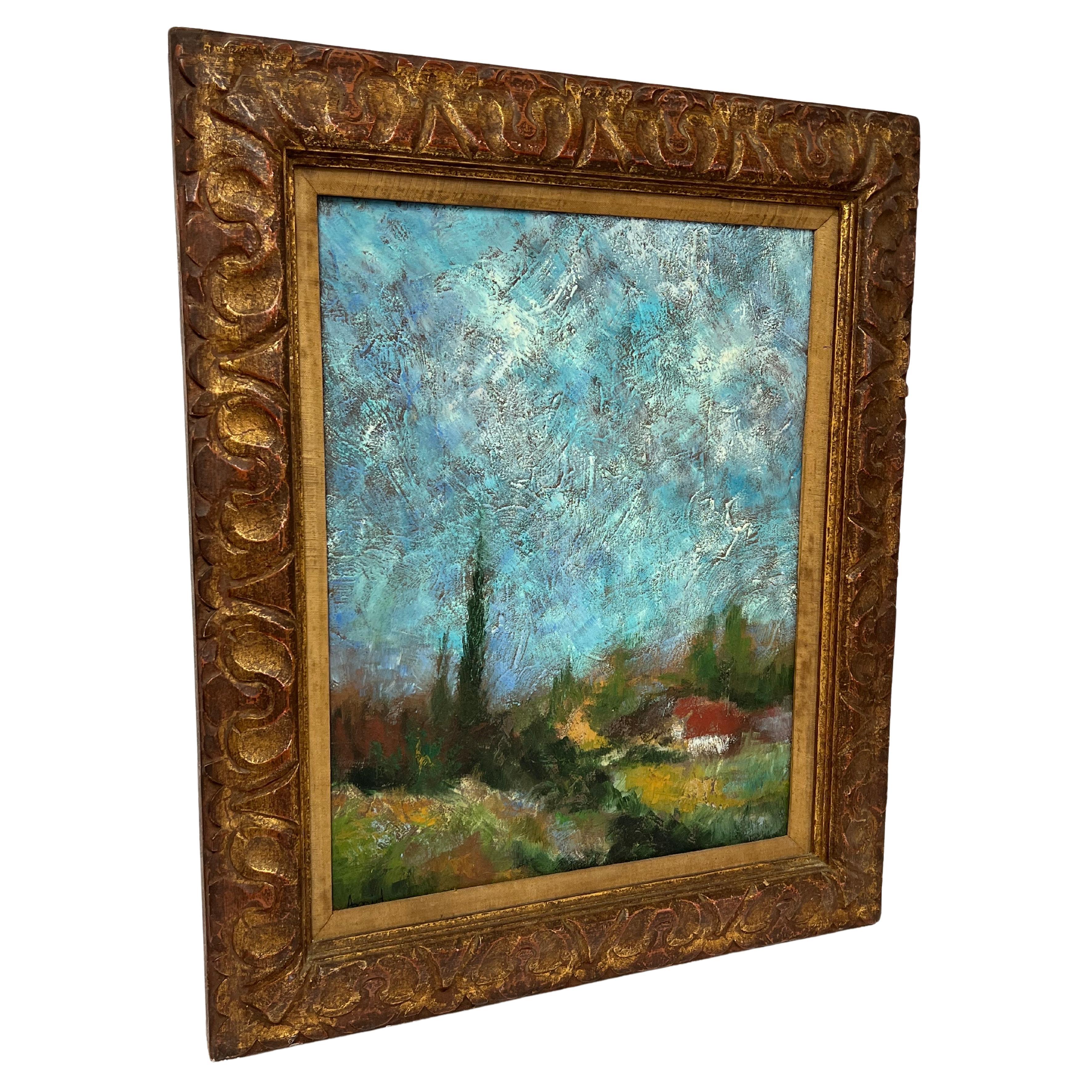 Asher Amid Impasto Öl auf Karton im Angebot 15
