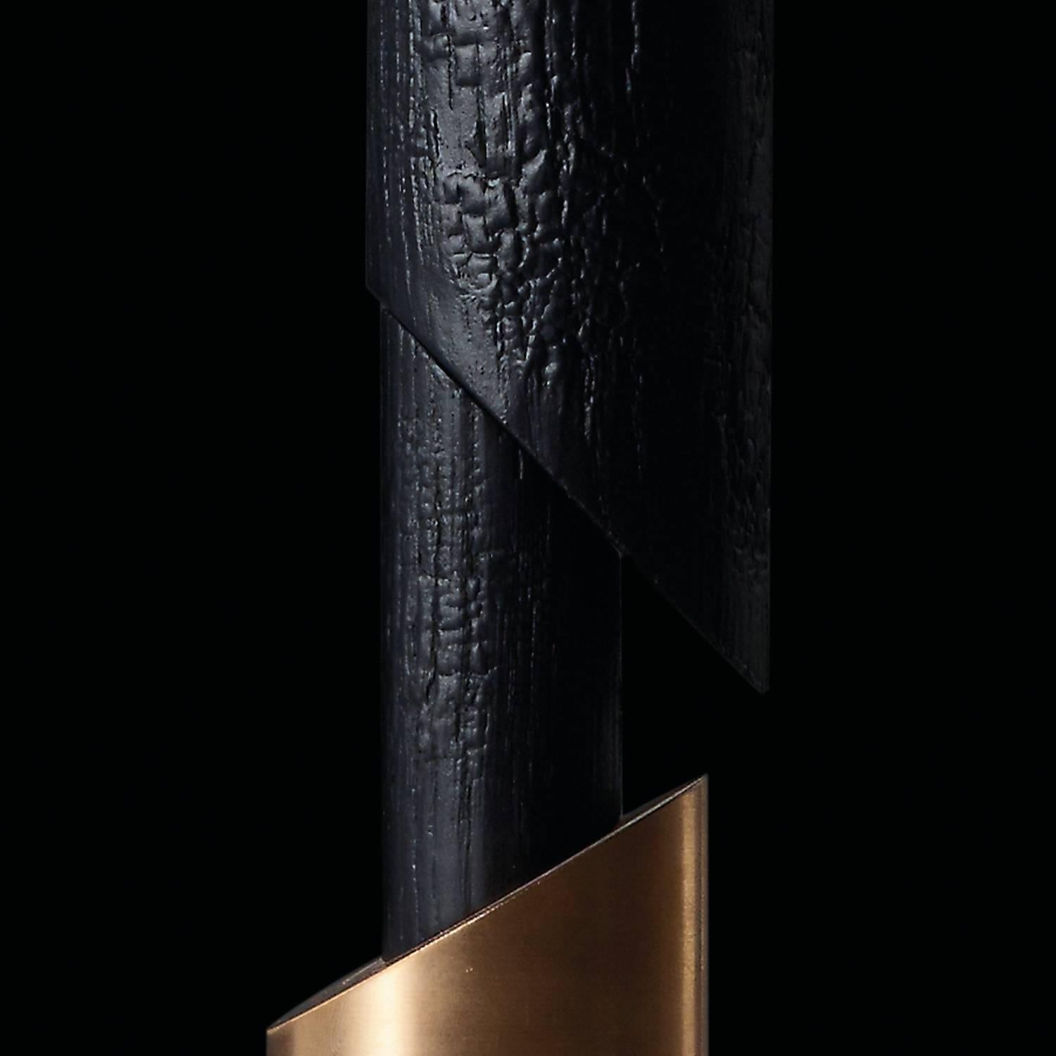Français Cendrier à frênes B4, lustre en bronze signé par William Guillon en vente