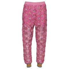 ASHISH Fall 2014 RUNWAY Pink Lace and Sequin Jogger Pants