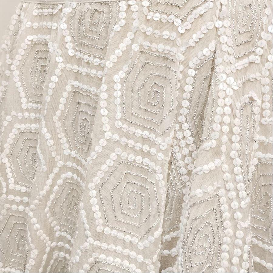 Grigio Gonna Ashish con paillettes taglia S in vendita