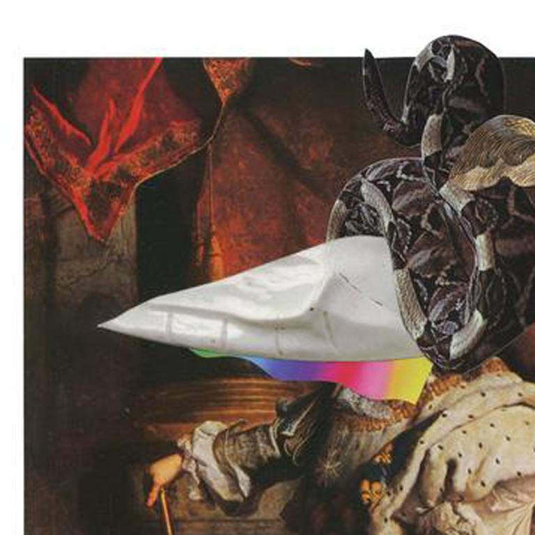 King of worms - The conflict, Ashkan Honarvar, Collage, Figurative, Surrealism For Sale 1