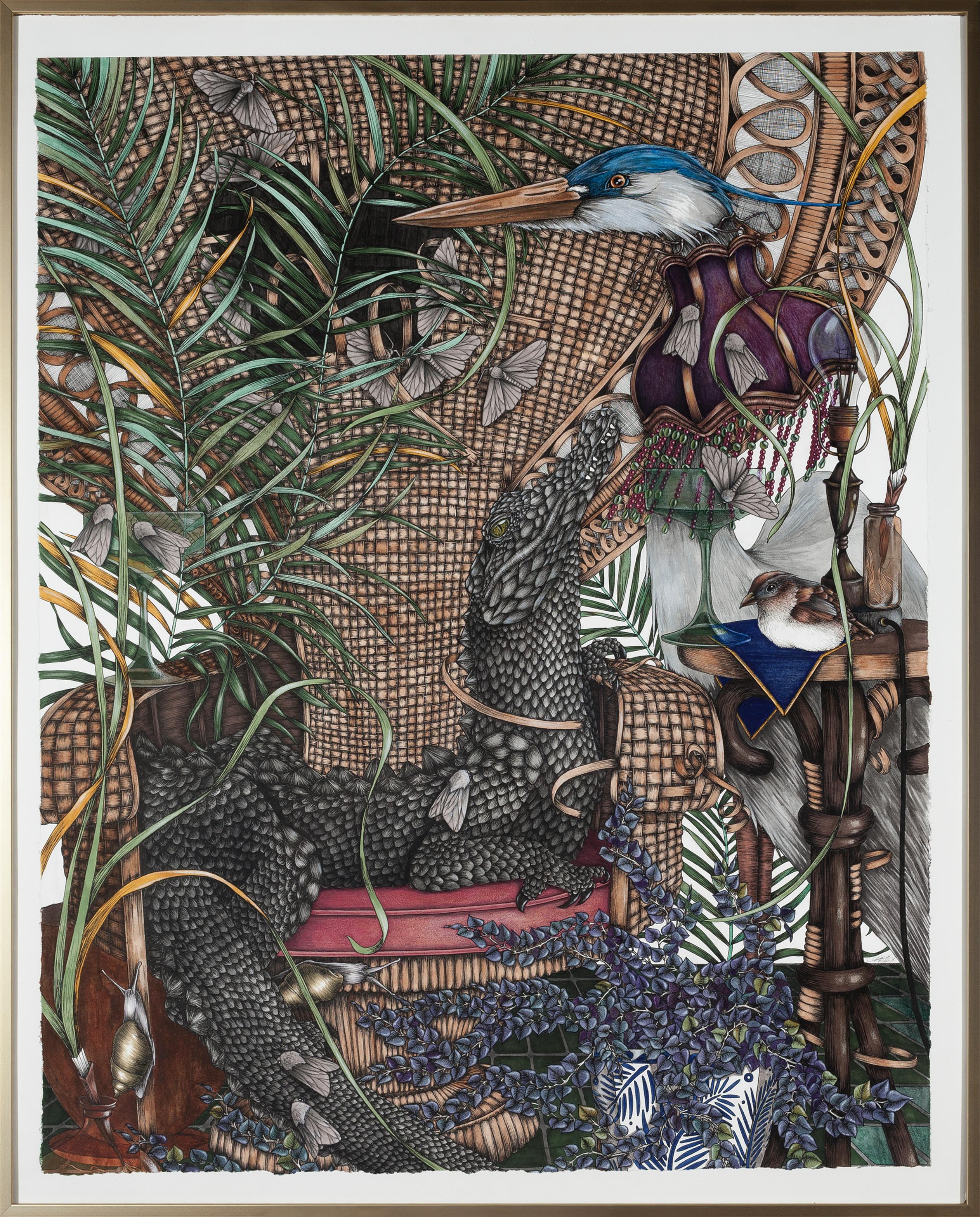 Ashlee Selburg Still-Life Painting - Conservatory
