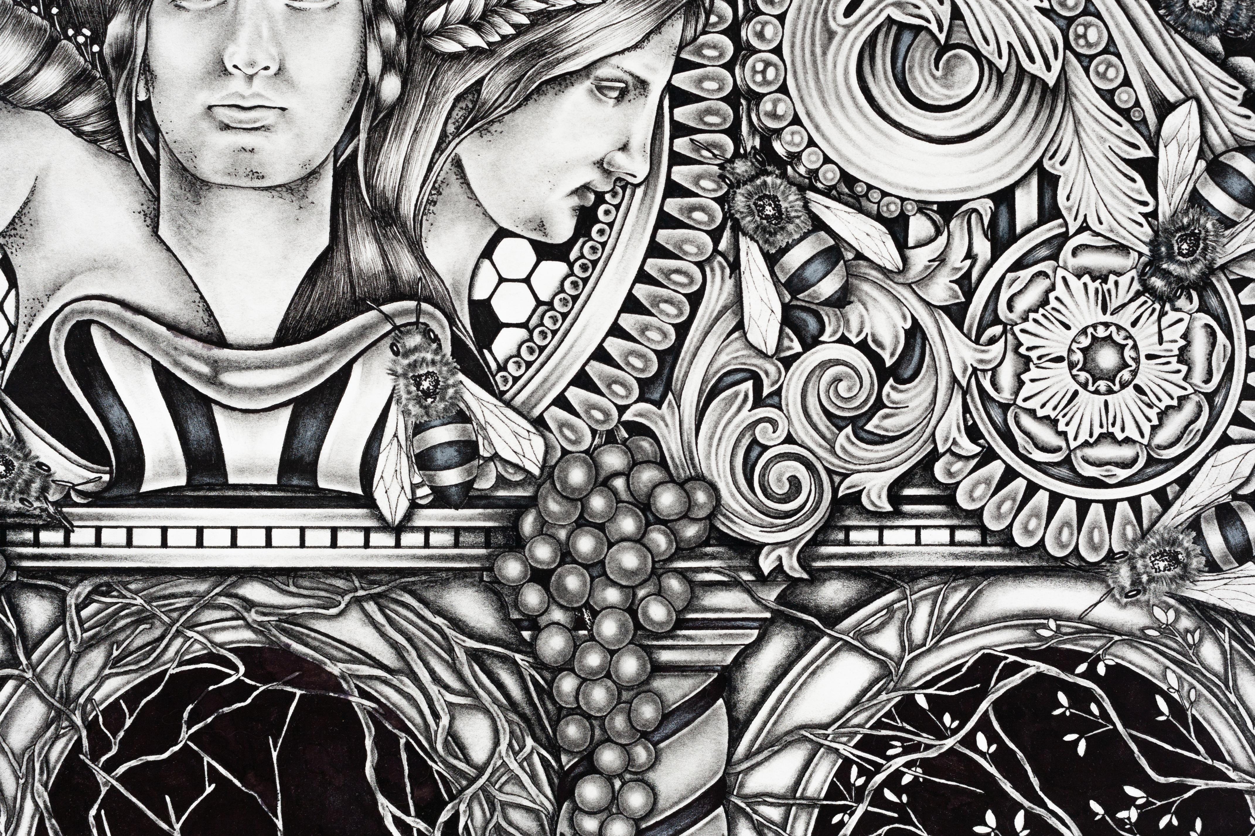 ASHLEE SELBURG
Flora and Pomona
Ink and pencil on paper

42 x 68 inches