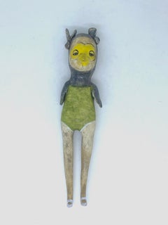 Ceramic figure, wall hanging: 'Tiny wings big dreams' 
