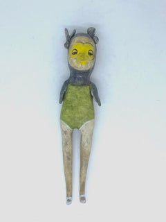 Ceramic figure, wall hanging: 'Tiny wings big dreams'