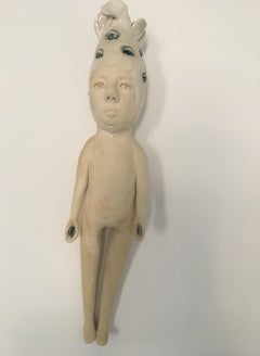 Ceramic wall hanging sculpture: 'Continue to seek'