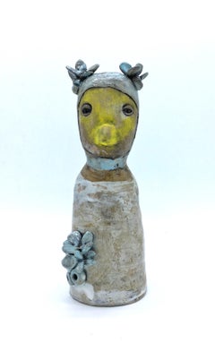 Figurative ceramic sculpture: 'I need you'