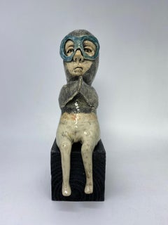 Figurative Ceramic Sculpture: 'Oh That Is Inspiring'