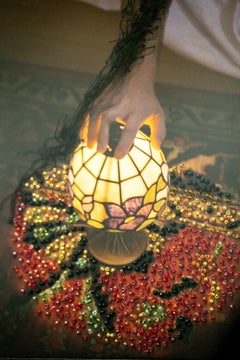 "Trabajador de la Luz", Bordado, Cuentas, Fotografía, Figurativo