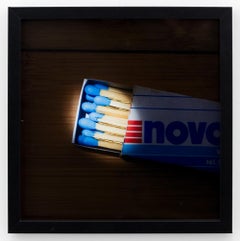 "Cerillas" Fotografía contemporánea bordada a mano y con cuentas