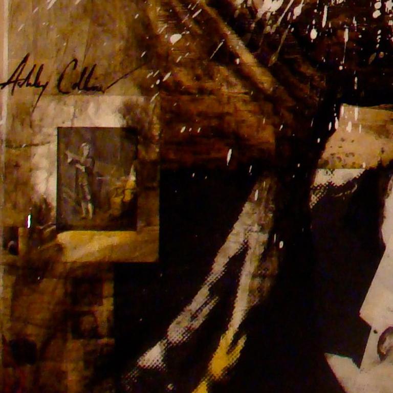 Niebla, Beige y Sepia Pintura en técnica mixta con caballo en venta 1