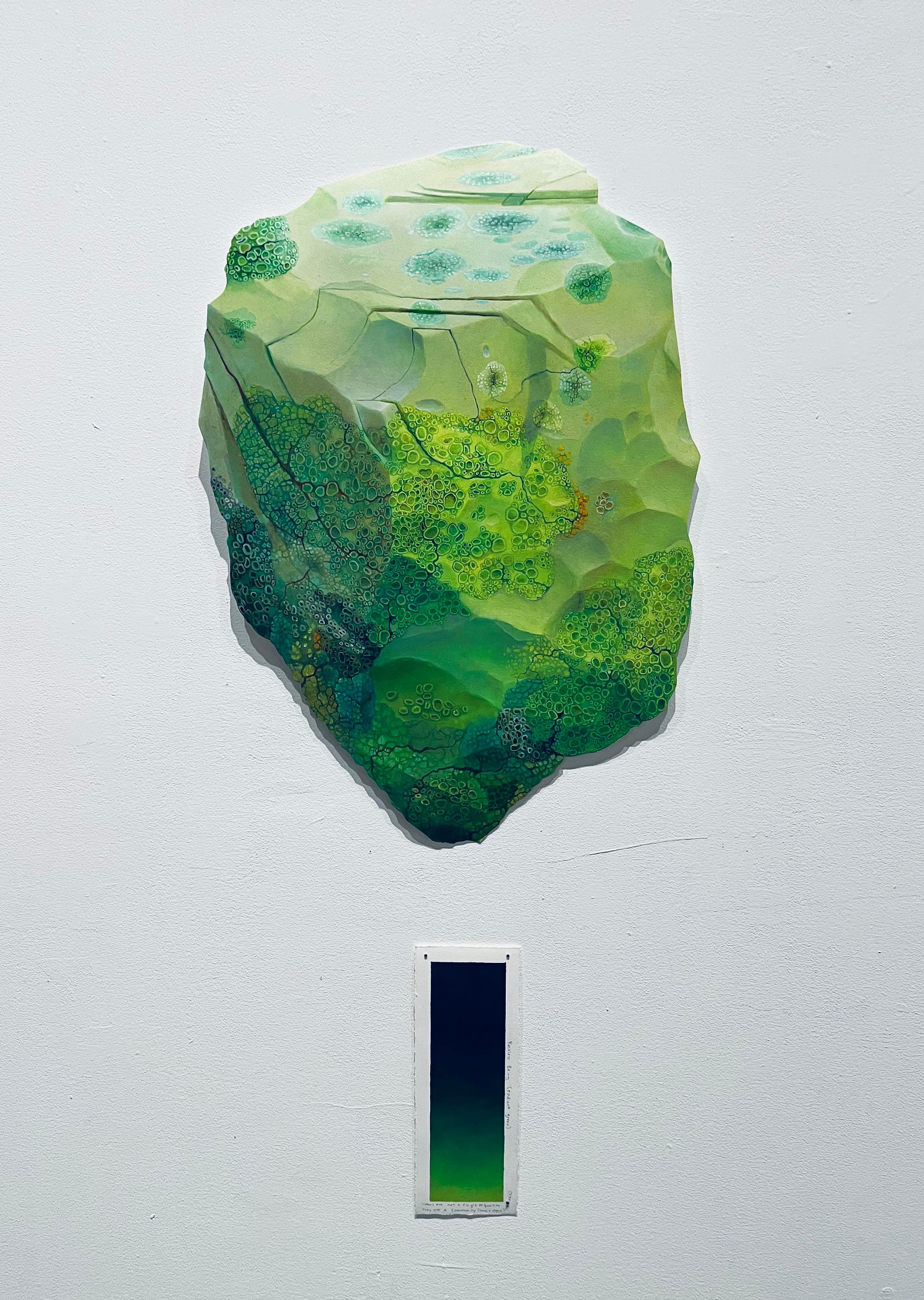 Ashley Eliza Williams Landscape Painting - Restless Being (Radiant Green)