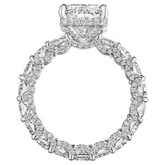 GIA 4.59ct F SI1 Radiant "Ashley" Engagement Ring