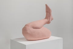 'Pink Leg' 2016 Contemporary Sculpture Fired Pigmented Clay