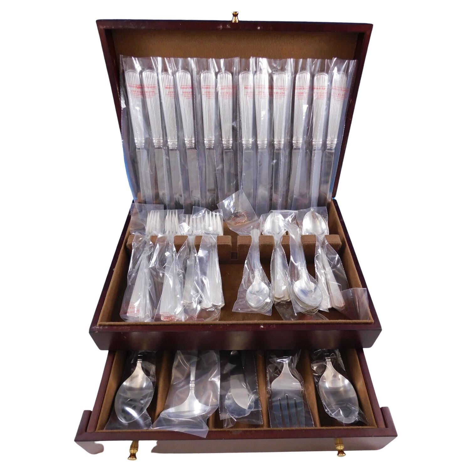 Ashmont by Reed & Barton Sterling Silver Flatware Set for 12 66 Pcs Dinner New For Sale