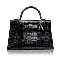 Alphabet 'A' Bag Bijoux with Natural Diamonds