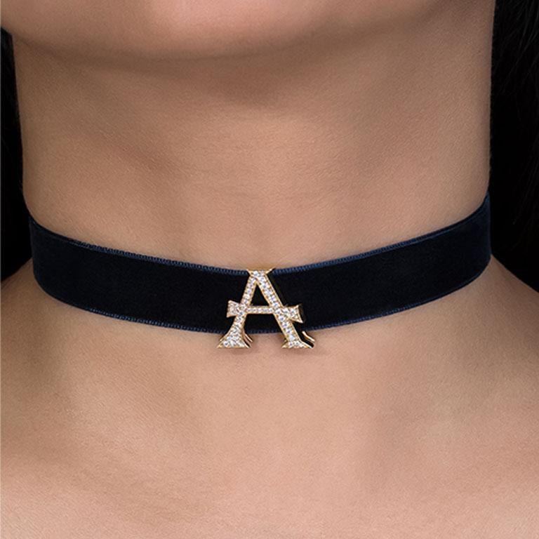 Alphabet 'A' Bag Bijoux with Natural Diamonds In New Condition For Sale In Dubai, AE