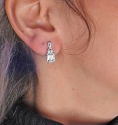 Ashoka 1.49ctw Diamond Gold Drop Earrings