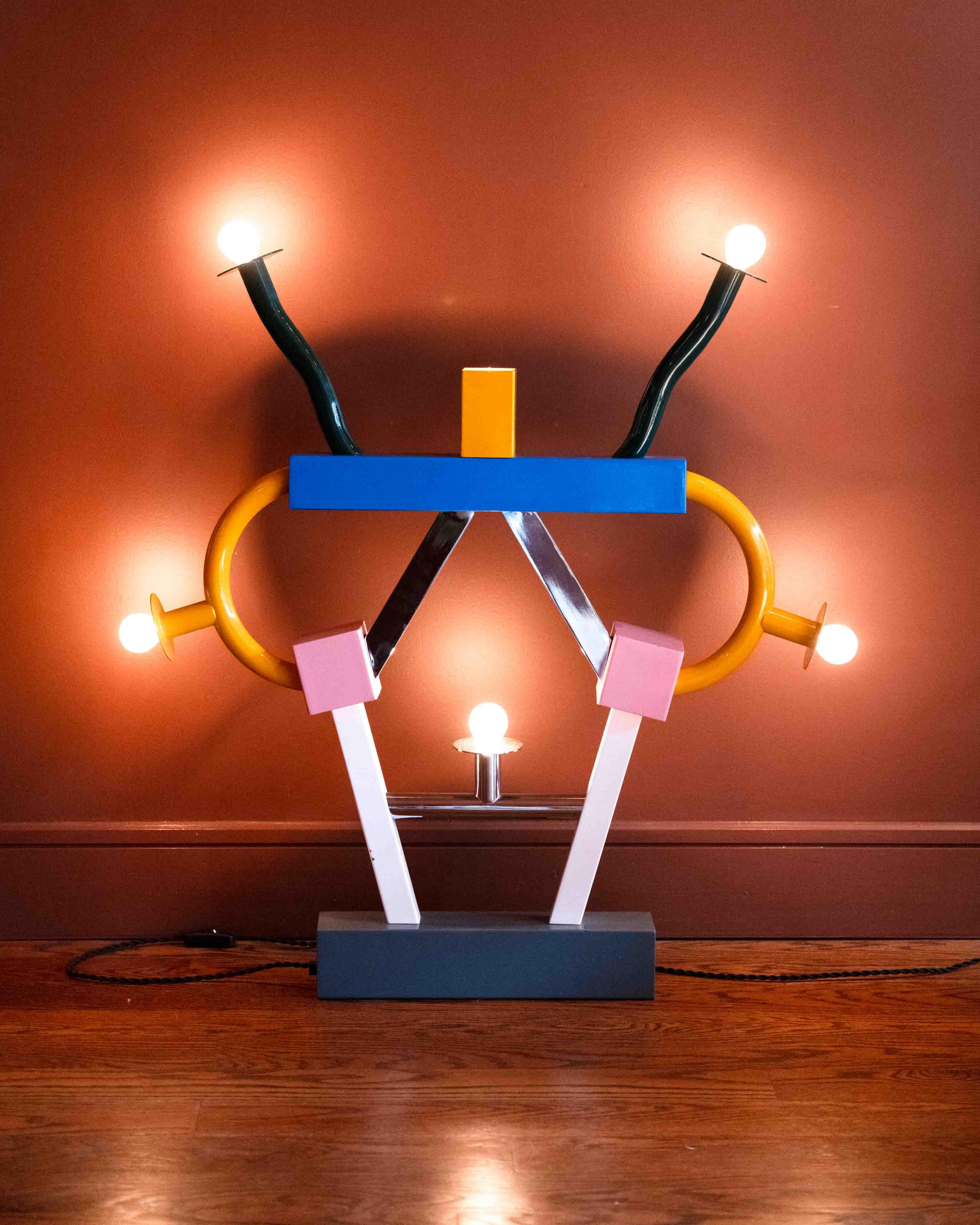 Lámpara de mesa Ashoka de Ettore Sottsass para Memphis Milano Italiano en venta