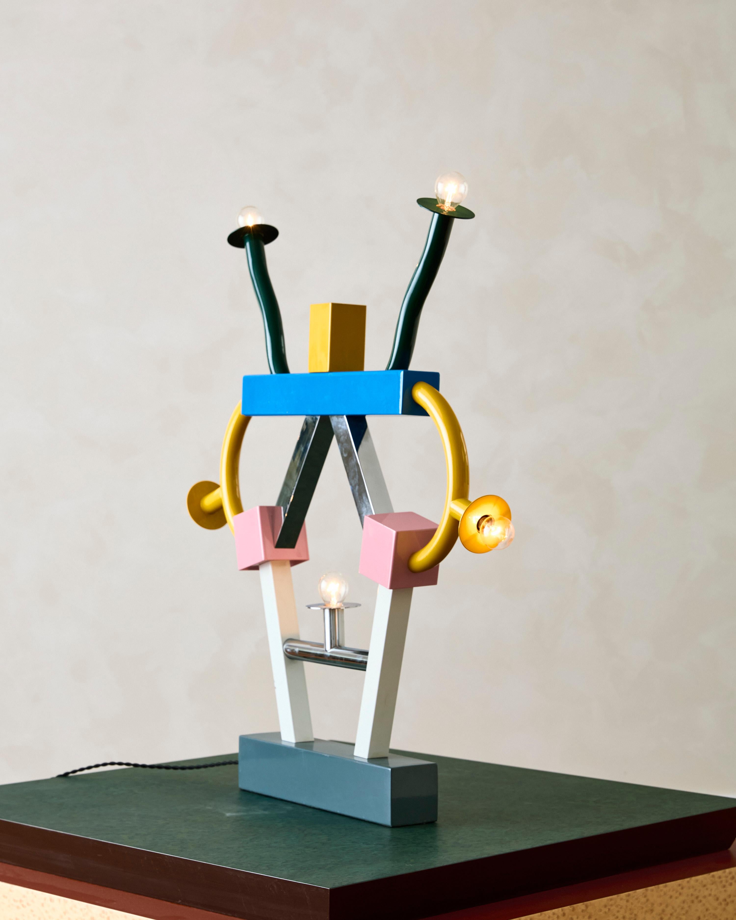Lámpara de mesa Ashoka de Ettore Sottsass para Memphis Milano Italiano en venta