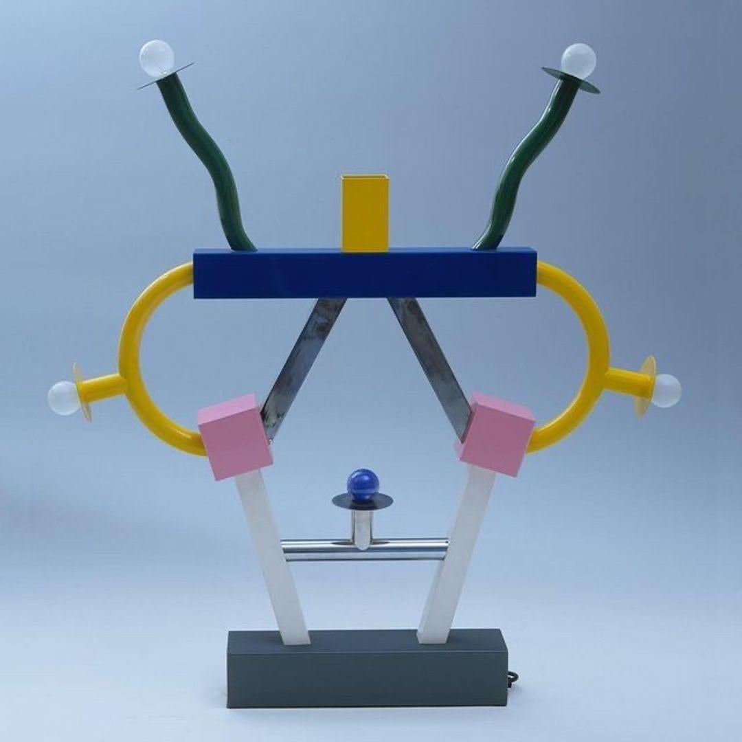 XXIe siècle et contemporain Lampe à poser Ashoka de Memphis, Ettore Sottsass en vente