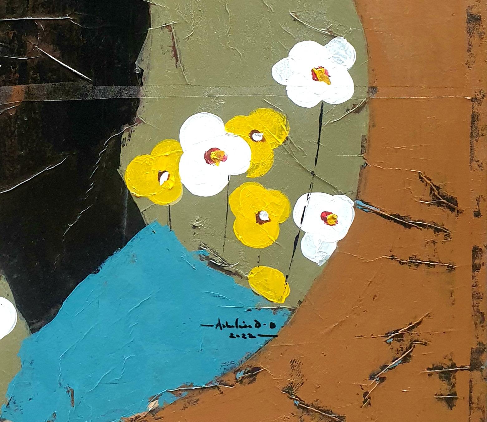 William Memiors - Contemporary Painting by Ashola'sa Daniel