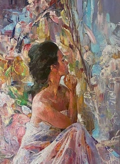 Awakening, Figurative Original Oil Painting, Handmade Artwork, One of a Kind