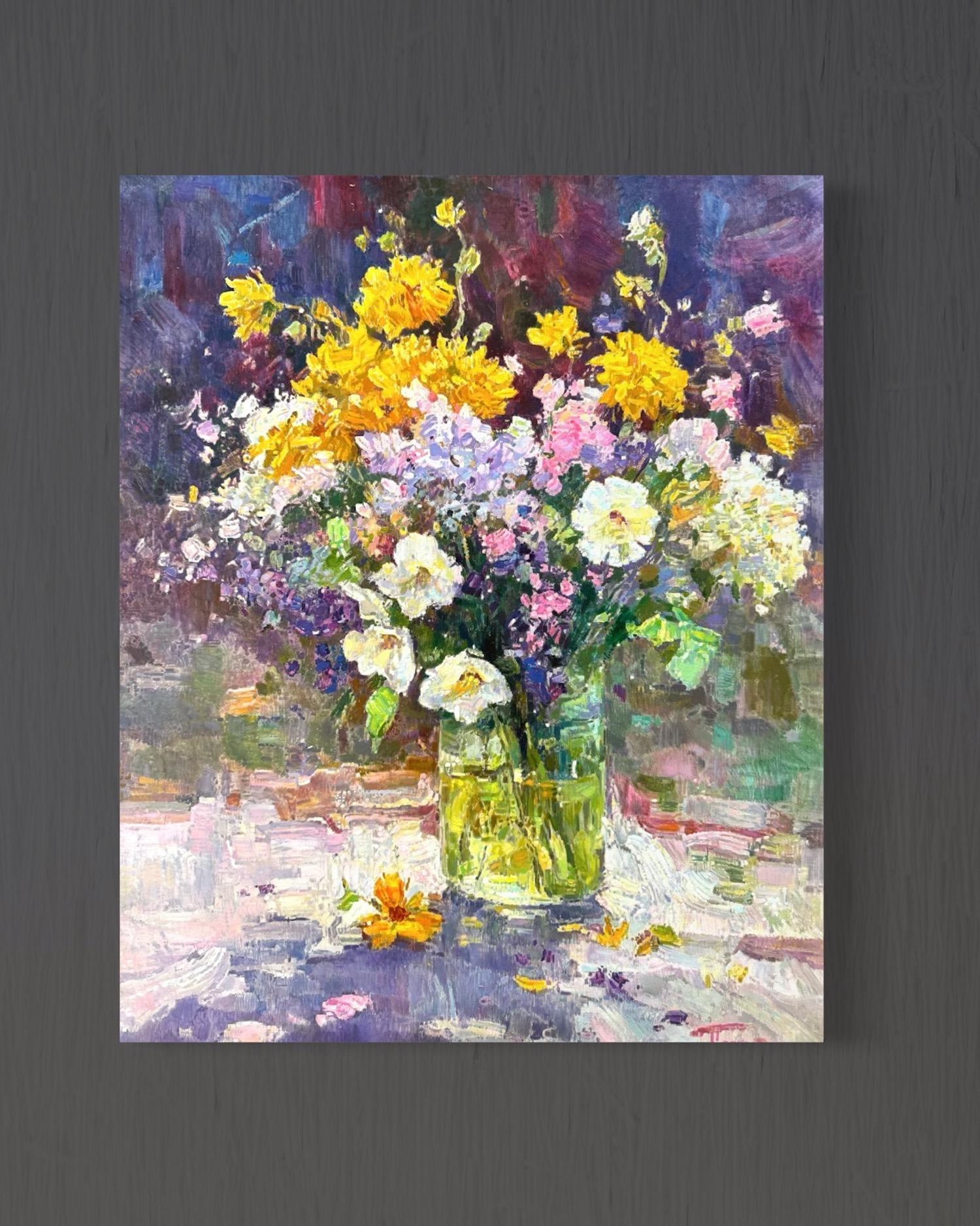 Artista: Ashot Muradyan
Lavoro: Pittura originale, opera d'arte fatta a mano, pezzo unico 
Mezzo: Olio su lino
Year: 2025
Stile: Impressionismo 
Titolo: Fiori di campo
Dimensioni: 23,5