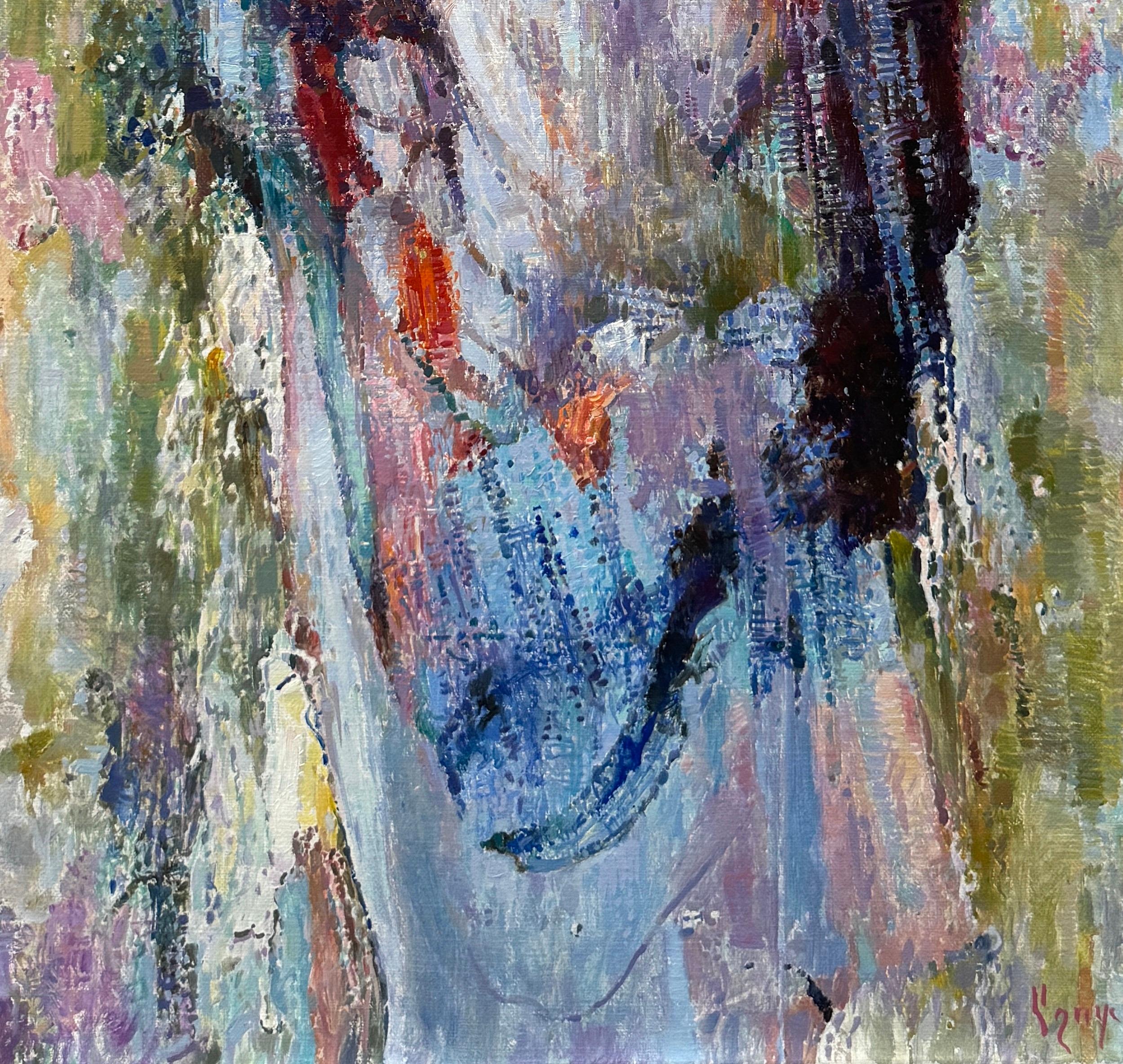 Grace, Retrato de Mujer, Arte Figurativo Pintura al Óleo Original, Obra de arte hecha a mano - Painting Impresionista de Ashot Muradyan