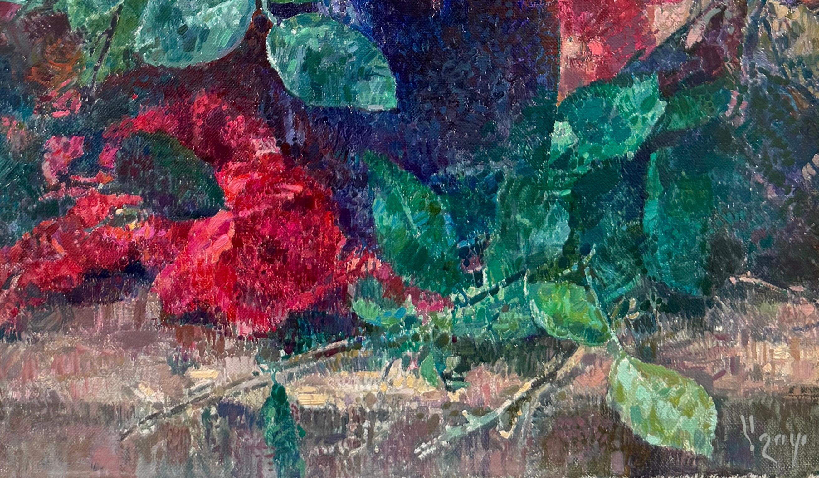Artist: Ashot Muradyan
Work: Original Painting, Handmade Artwork, One of a Kind 
Medium: Oil on Linen
Year: 2024
Style: Impressionism, 
Subject: Roses,
Size: 24