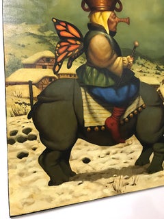 Pazzo di Gyurle, Surrealismo figurativo, Pittura ad olio originale