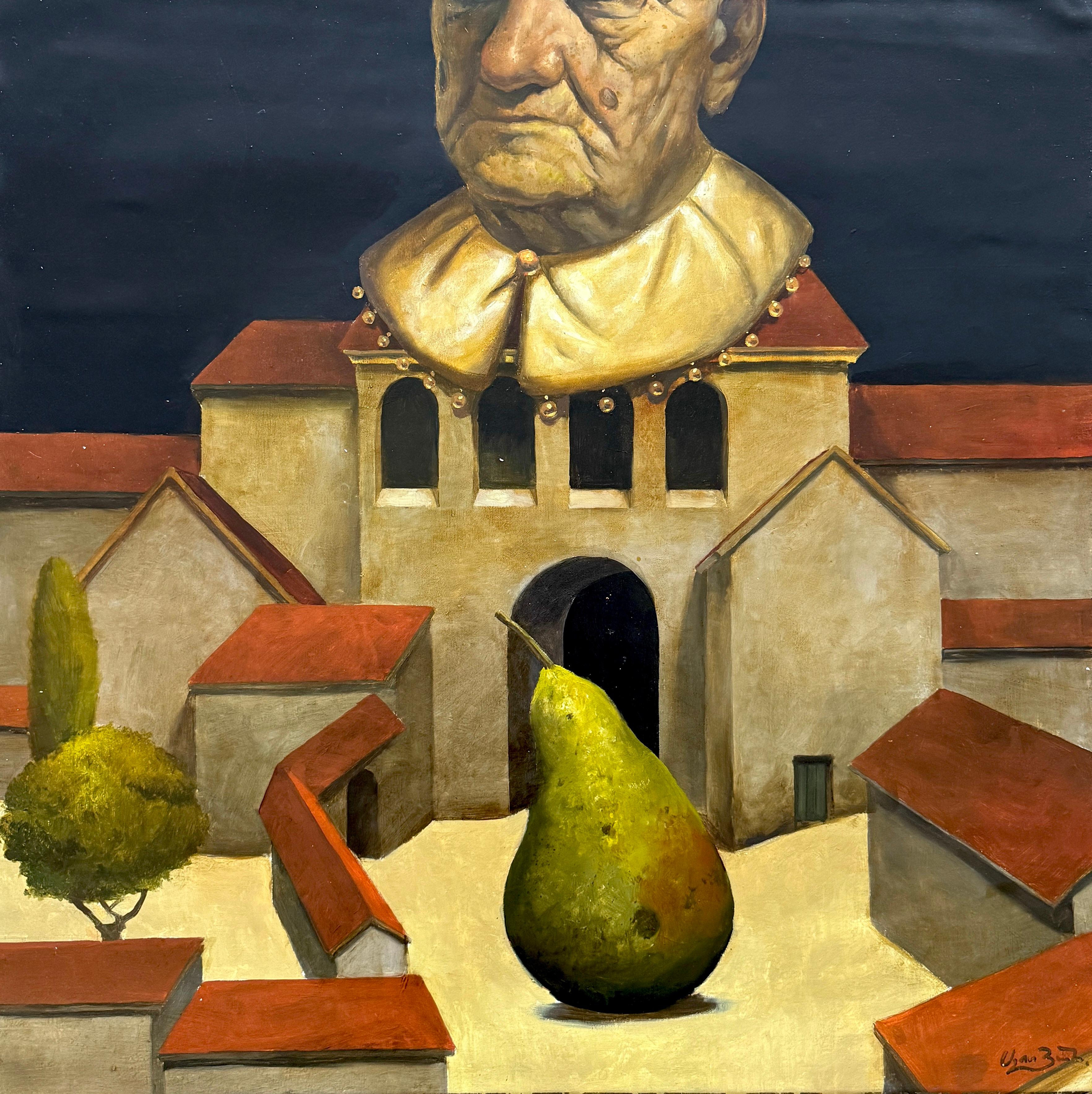 Portrait de maire Surréalisme Peinture à l'huile originale