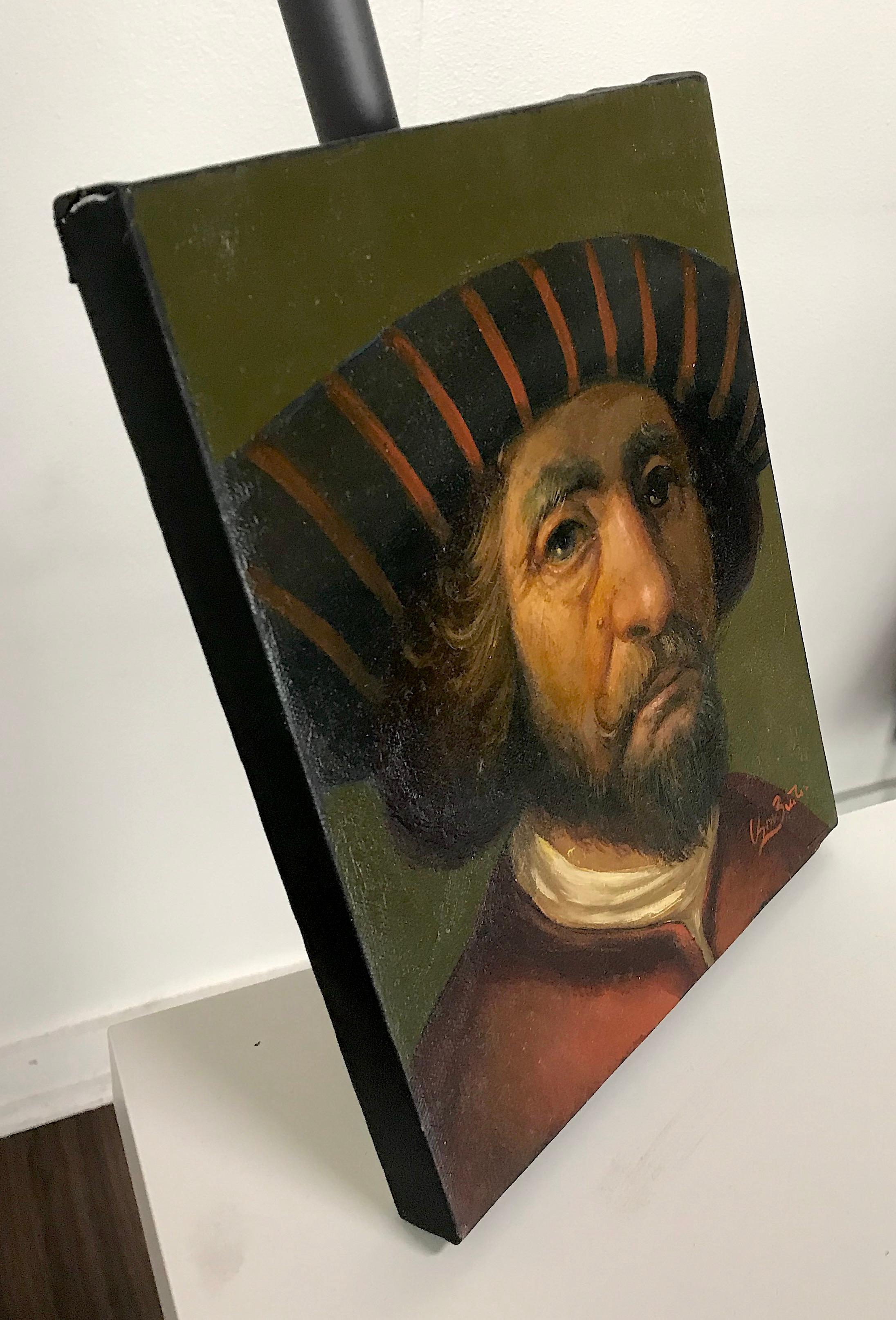 Ritratto, Arte classica, Pittura ad olio originale, Pezzo unico - Painting di Ashot Yan